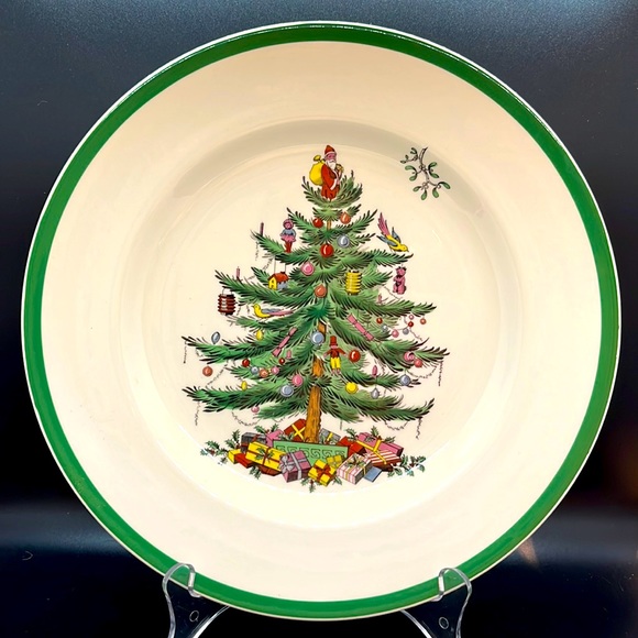 Spode  Dining  Spode Christmas Tree Dinner Platemade In England S3324 